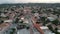 Iconic aerial scenery over the old historical town of Areopoli Lakonia, Greece