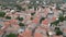 Iconic aerial scenery over the old historical town of Areopoli Lakonia, Greece