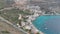 Iconic aerial view over the picturesque famous Limeni village in Mani area Laconia, Greece