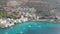 Iconic aerial view over the picturesque famous Limeni village in Mani area Laconia, Greece