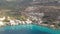 Iconic aerial view over the picturesque famous Limeni village in Mani area Laconia, Greece