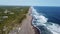 The iconic aerial view of Suwuk Beach in Kebumen Regency