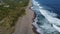 The iconic aerial view of Suwuk Beach in Kebumen Regency