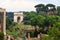 The Iconic Arch of Titus on the Via Sacra in Roman Forum