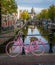 Iconic bicycle in Amsterdam\\\'s Red Light district