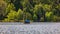 Iconic Bled scenery. Boats at lake Bled, Slovenia, Europe. Wooden boats on the Island on Lake Bled, Slovenia