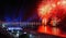 Iconic and breath-taking fireworks display on Copacabana Beach, Rio de Janeiro, Brazil