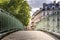 Iconic bridge of the Canal Saint-Martin in Paris France