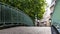 Iconic bridge of the Canal Saint-Martin in Paris France