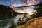 Iconic Bridge, Deception Pass, on the West Pacific Ocean Coast.