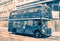 Iconic British double decker Routemaster red bus in London.