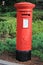 Iconic British Red mailbox