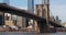The Iconic Brooklyn Bridge with the FDR drive in New York City
