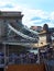 The iconic Chain Bridge in Budapest Hungary that carries traffic across the River Danube in the Baroque city of Budapest..