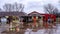 Iconic Chicken Shack and gas station on Route 66 in Luther, Oklahoma.