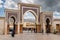 Iconic city gate Bab Rcif in the medina of Fes in Morocco