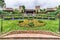 Iconic clock garden at Gardaland Amusement Park, Italy