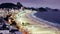 Iconic Copacabana beach, viewed from above, Rio de Janeiro, Brazil