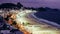 Iconic Copacabana beach, viewed from above, Rio de Janeiro, Brazil