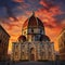 Iconic Duomo in Florence at Sunset