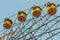 Iconic ferris wheel at the amusement park in Pripyat, Ukraine, in the Chernobyl exclusion zone, established after the accident