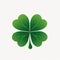 Iconic Four-Leaf Clover, A Symbol of Irish Luck and St. Patrick's Day - Generative AI