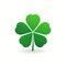 Iconic Four-Leaf Clover, A Symbol of Irish Luck and St. Patrick's Day - Generative AI