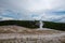 Iconic geyser in Yellowstone, the old Faitful