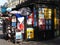 Iconic green Parisian newspaper kiosk