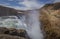 Iconic Gullfoss waterfall Iceland