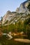 Iconic Half Dome at Yosemite at Mirror Lake