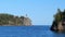 The iconic historic Split Rock Lighthouse and Lake Superior in Minnesota