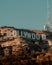 Iconic Hollywood Sign in Los Angeles, California