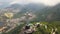 Iconic Jesus Statue Above Rio De Janeiro Brazil Aerial View. Christ The Redeemer