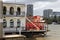 The iconic Kookaburra Queen paddle boat moored along the Brisbane River in Queensland on February 1st 2021