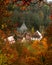 Iconic Mediaeval Town in Germany During Autrumn