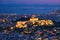 Iconic Parthenon Temple at the Acropolis of Athens, Greece