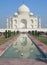 Iconic perspective of the Taj Mahal mausoleum