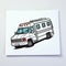 Iconic Pop Culture Caricatures: Rv Station Wagon Greeting Card