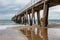 The iconic Port Noarlunga Jetty and its reflection in the water