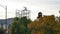 The iconic Portland Oregon White Stag deer sign near Burnside Bridge welcoming visitors to the city.