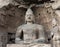 Iconic seated Buddha statue at Yungang Grottoes