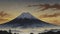 The iconic silhouette of Mountain Fuji.