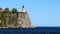 The iconic Split Rock Lighthouse and Lake Superior in Minnesota