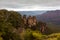 The iconic Three Sisters at katoomba on an overcast day in New S