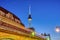 The iconic TV Tower in Berlin at dusk