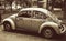 Iconic and vintage car VW Beetle that has passed all over the world spends the last days abandoned.