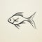 Iconographic Symbolism: Streamline Elegance In Fish Drawing