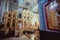 the iconostasis in the Orthodox Church decorated with gold