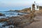 Iconostasis St. Peter and St. Nicholas at coastline of village of Chernomorets, Bulgaria